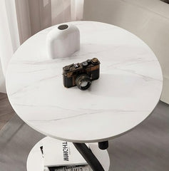 BAYTONA MX103 Modern S-Shaped Side Table with Dual Shelves