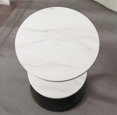 BAYTONA MX103 Modern S-Shaped Side Table with Dual Shelves