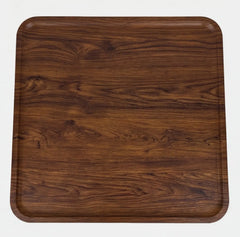 BAYTONA MX109 Modern Walnut Nesting Coffee Table Set – Walnut Veneer Tops & Black Metal Frame Baytona